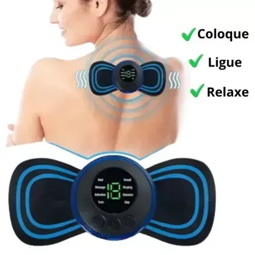 Mini Massageador Borboleta Elétrico Para Alivio de Dores Musculares