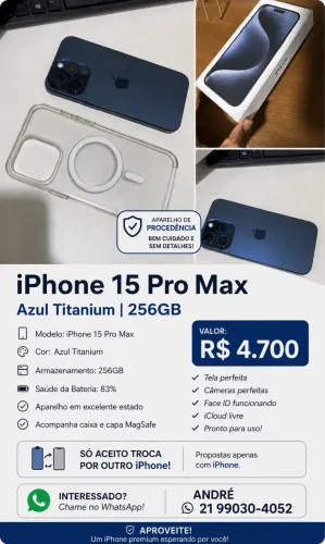 iPhone 15 pro Max 256GB