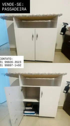 Armário com passadeira embutida