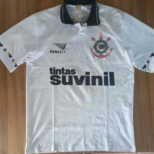 Camisa Original 1995 1996 Corinthians Penalty Suvinil Branca Tamanho P