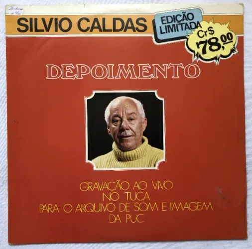 Silvio Caldas: Depoimento (1974) Disco Vinil Lp