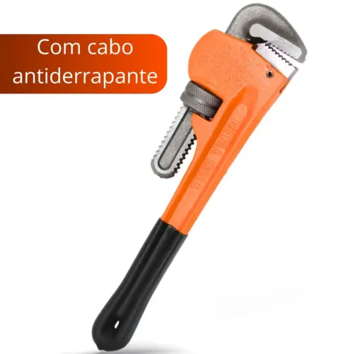 Chave Grifo Profissional 24 Pol Aço Carbono Antiderrapante