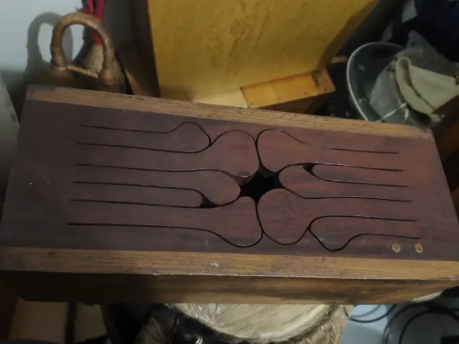 Tambor de línguas ten Key african padauk e nogueira