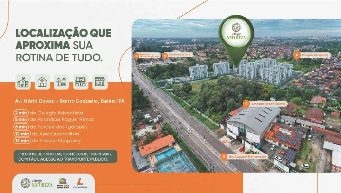 Condomínio na Avenida Mário Covas com Piscina e Pet Place