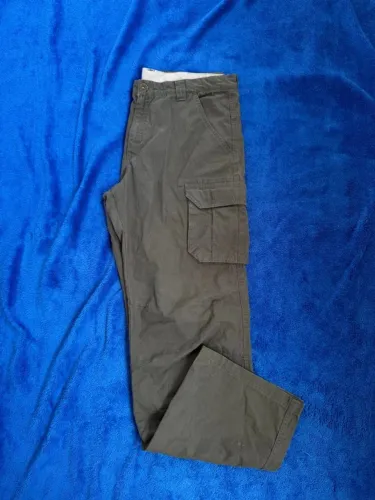 calça quechua - original - verde militar - calça cargo - corte reto - calça trilha