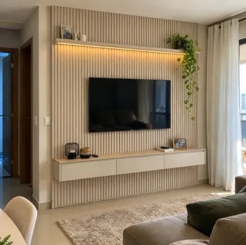 Painel Ripado Com 2,19m de Largura (Produto Novo)