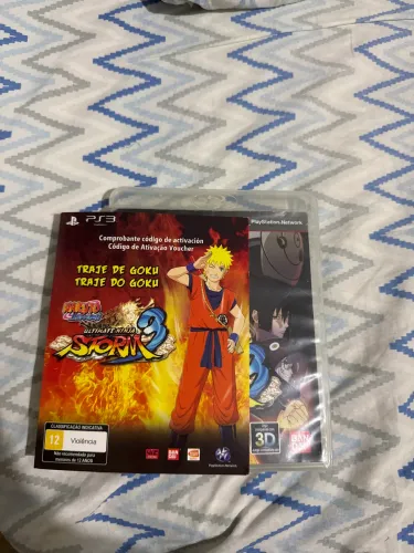 Lote 7 Jogos PS3 Originais + Naruto Storm 3 com Card Goku INTACTO