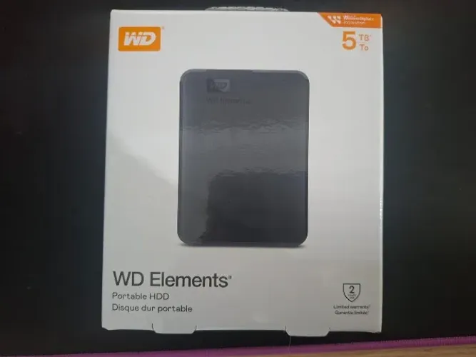 HD Externo Portatil 5Tb WD Westerne Digital, NOVO, LACRADO, COM NF e GARANTIA