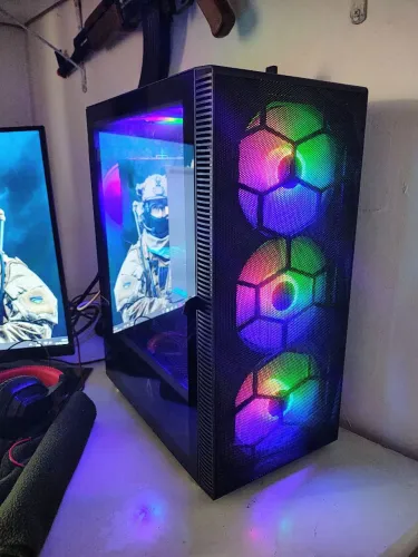 PC Gamer Ryzen 7 5700X + RX 7600 Gaming OC - Completo, na Garantia!