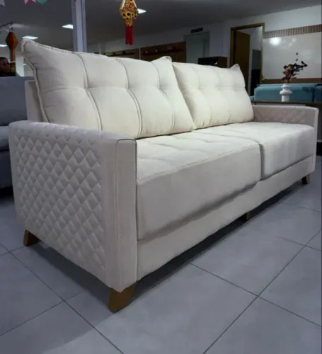 Sofá Living Asus 2,15m Linho Novo varios modelos