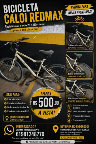 Vendo Bicicleta Caloi Redmax