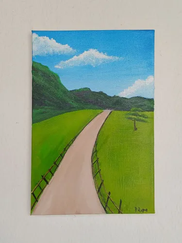 Tela - Linha Do Além - Paisagem Verde
