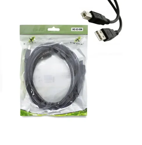 Cabo Usb 5 Metros Para Impressora X-Cell 