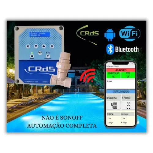 Piscina cristalina sem cloro, equipamento automatico 35m3