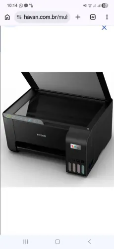 Vendo impressora Epson EcoTank praticamente nova, sem marcas de uso.