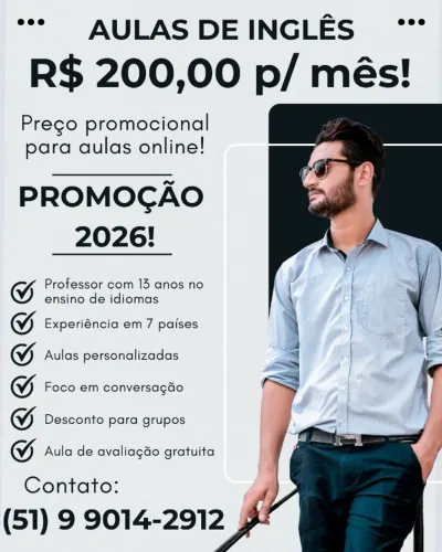 Aulas de inglês