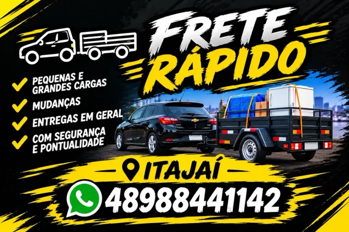 Frete rápido com o melhor preço da região