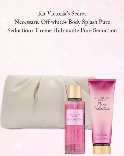 KIT VICTORIA'S SECRET - Necessarie+Body Splash Pure Seduction+Creme Hidratante Pure Seduct