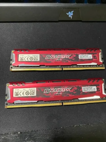 Memória DDR4 16GB (2x8GB) Crucial Ballistix 2400Mhz