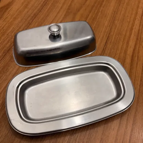 Utensílios de cozinha em inox - bom estado