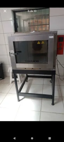 Forno industrial para assar pão francês 5 esteiras