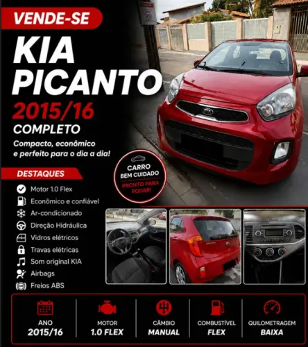 Kia Motors Picanto EX 1.1/1.0/ 1.0 Flex Mec. 2016