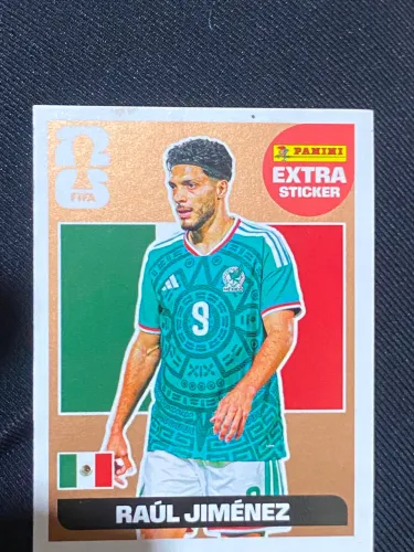 Figurinha Panini Extra Sticker Bronze Raúl Jiménez México Copa do Mundo 2026