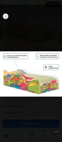 Proteção de cama de solteiro infantil (unissex)