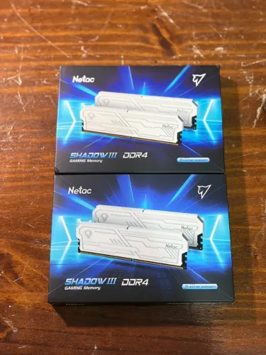 32gb ram ddr4 4x8 3200mhz Netac Shadow 3 (novas) impecavel 