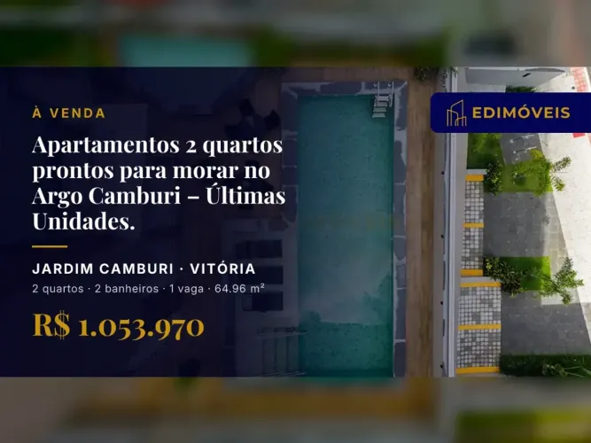 Pronto para morar: Apartamento 2 quartos no Jardim Camburi, venha conhecer!