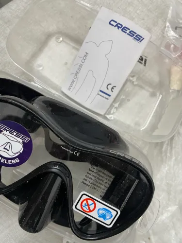 Kit máscara + snorkel Cressi para mergulho/snorkel