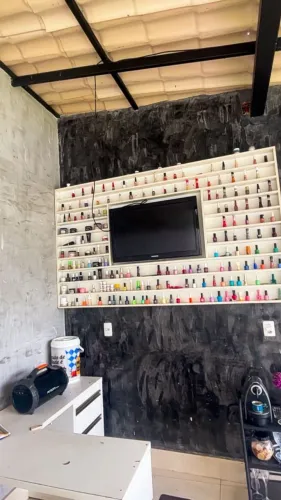 Painel de unha móvel salão unha 