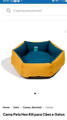 Cama para pet em excelente estado