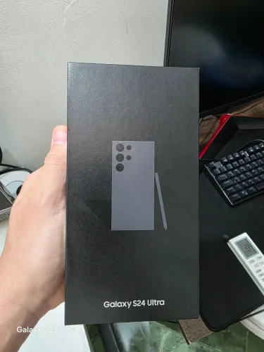 Galaxy S24 Ultra preto novo, NF 1 ano de garantia