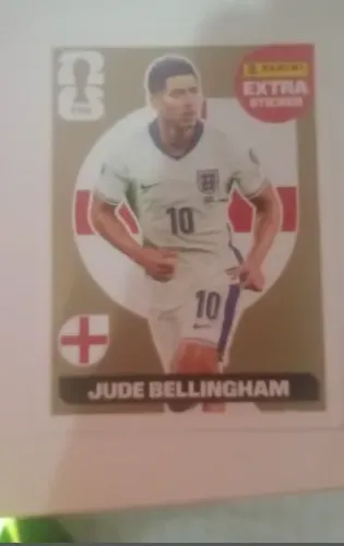 Figurinha Extra Gold Jude Bellingham - Panini Copa do Mundo 2026 - Perfeito Estado