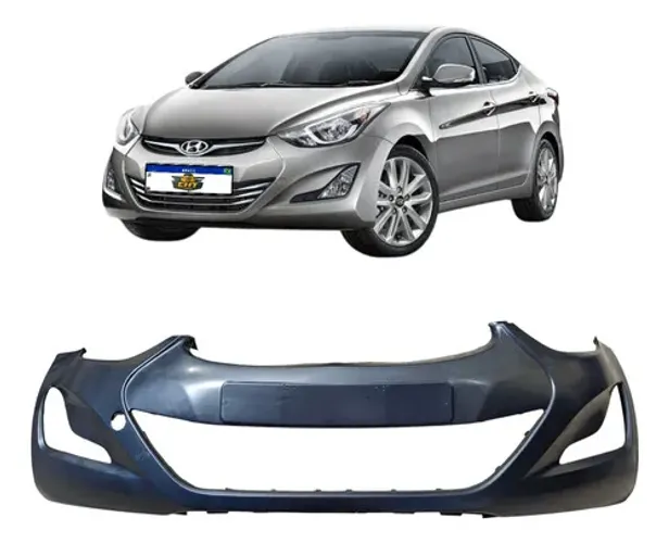Parachoque Dianteiro Hyundai Elantra 2011 2012 2013 2014 Preto Liso
