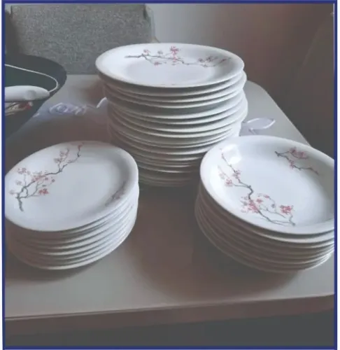 Aparelho de Jantar em porcelana pintado a mão
