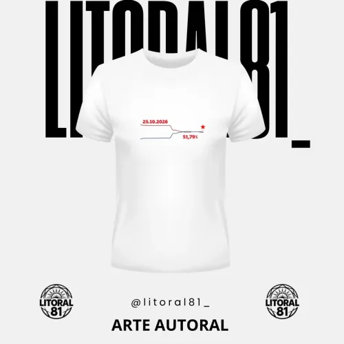 Camisa gráfico das eleições 