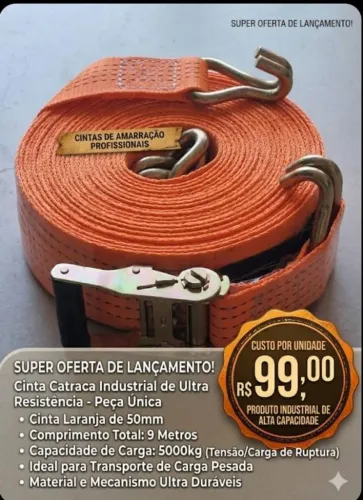 cinta com catraca 5 m 9 toneladas