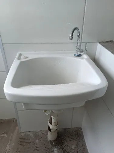 Tanque Icasa de Louça branco 50X50 Novo 