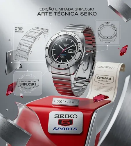 ? SEIKO 5 SPORTS LIMITED EDITION<br>Referência: SRPL05K1<br><br>