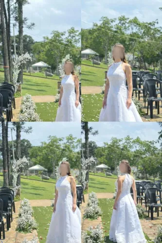 Vestido noiva venda eu negócio valor e desconto .. e perfeito chama no Whats *