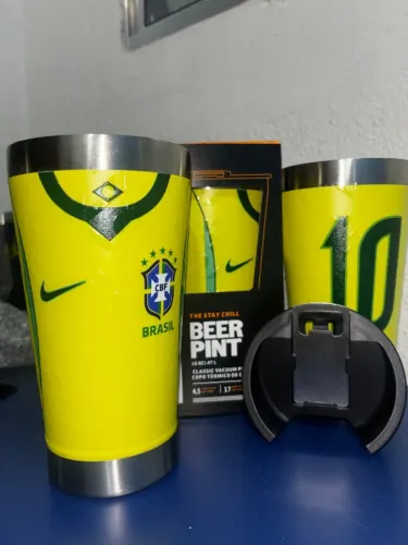 Copo térmico seleção Brasil 26 aço 