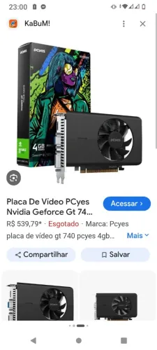 Placa de vídeo 4 gb ddr5