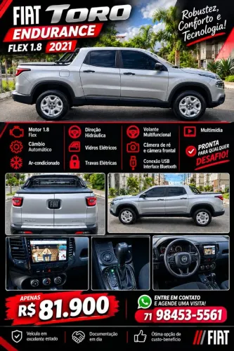 Fiat Toro Endurence 1.8 16V Flex Aut. 2021