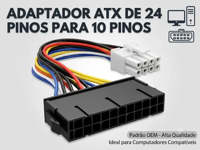 ADAPTADOR ATX 24 PINOS ? 10 PINOS (OEM)