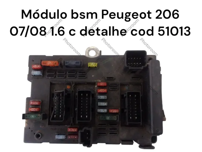 Módulo Bsm Peugeot 206 07/08 1.6 16v C Detalhe 51013