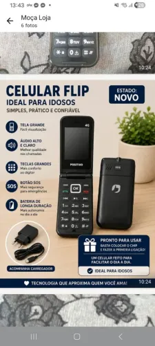 Telefone celular com flip