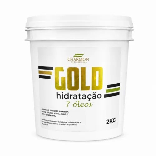 Máscara de Tratamento Hidratação Charmon Gold 7 Óleos 2kg