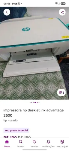 impressora hp deskjet ink advantage 2676